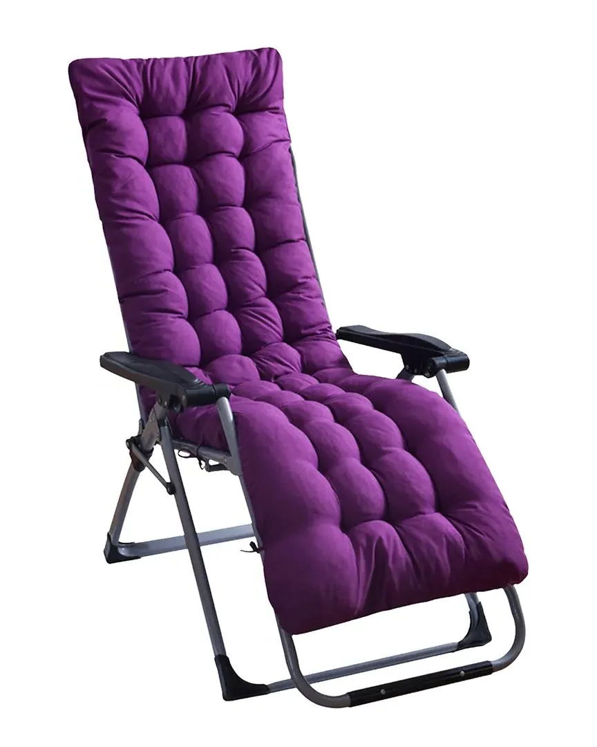 Indoor/Outdoor Chaise Lounger Cushion - Purple, Polyester image