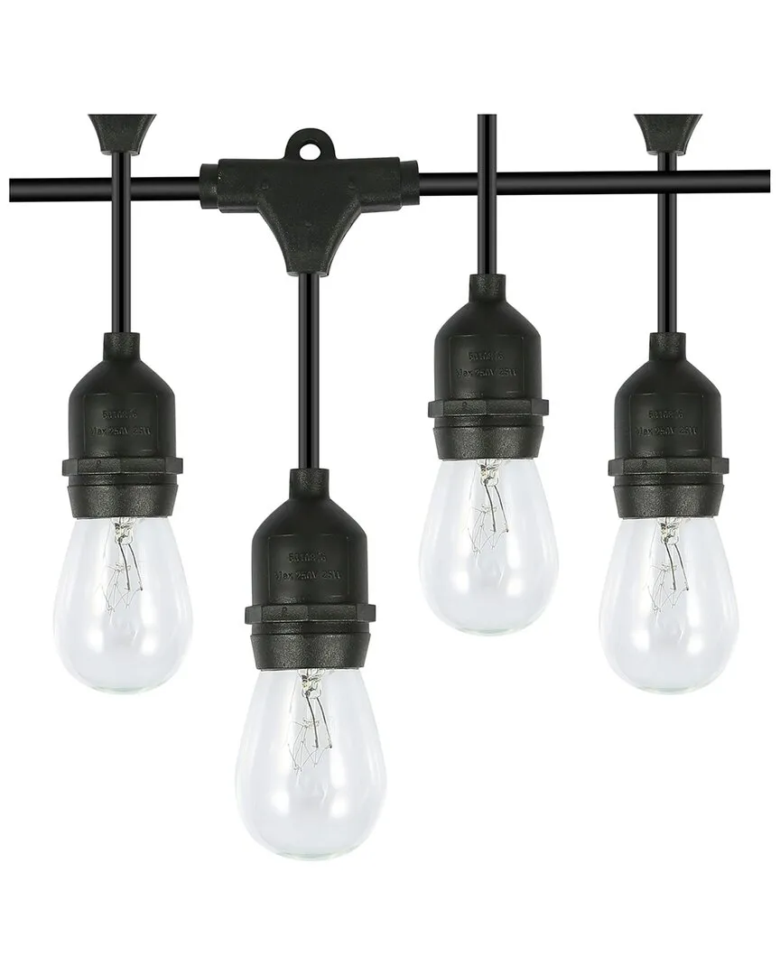 Outdoor String Light Waterproof 48ft - Black, Glass image