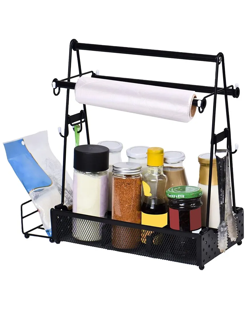 Utensil Caddy with Storage - Black image