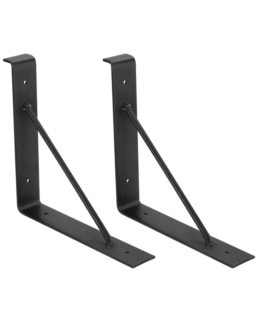 Wall Mounted Shelf Brackets - Black image