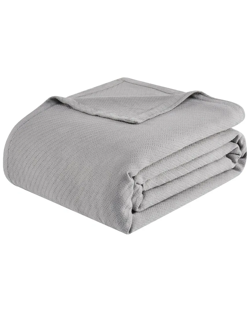 Cotton Woven Blanket - Grey