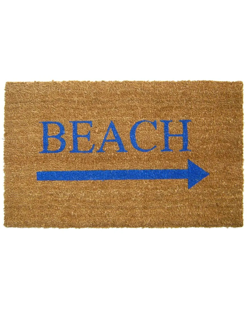 Coir Beach Arrow Welcome Mat - Multicolor image