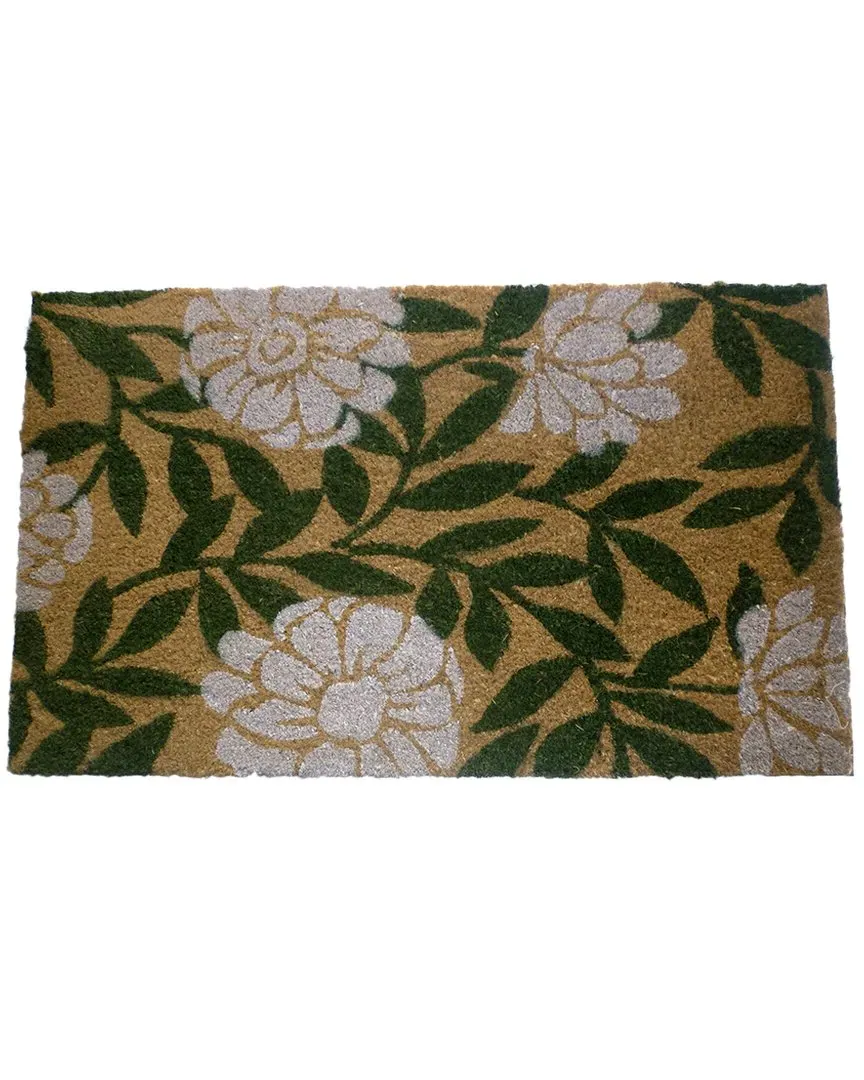 Coir Geraniums Welcome Mat - Multicolor