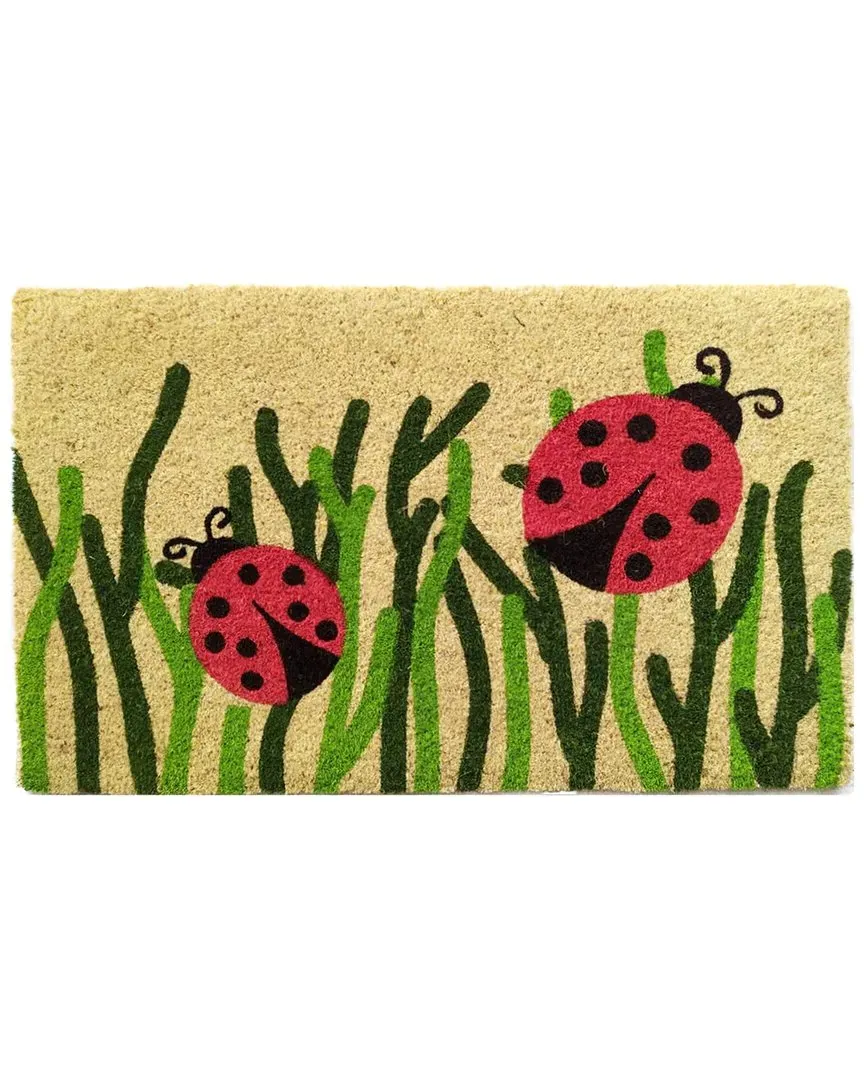 Coir Lady Bugs Welcome Mat - Multicolor