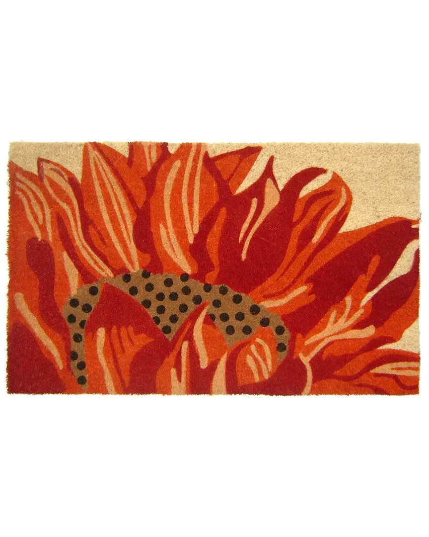 Coir Sunflower Welcome Mat - Multicolor image