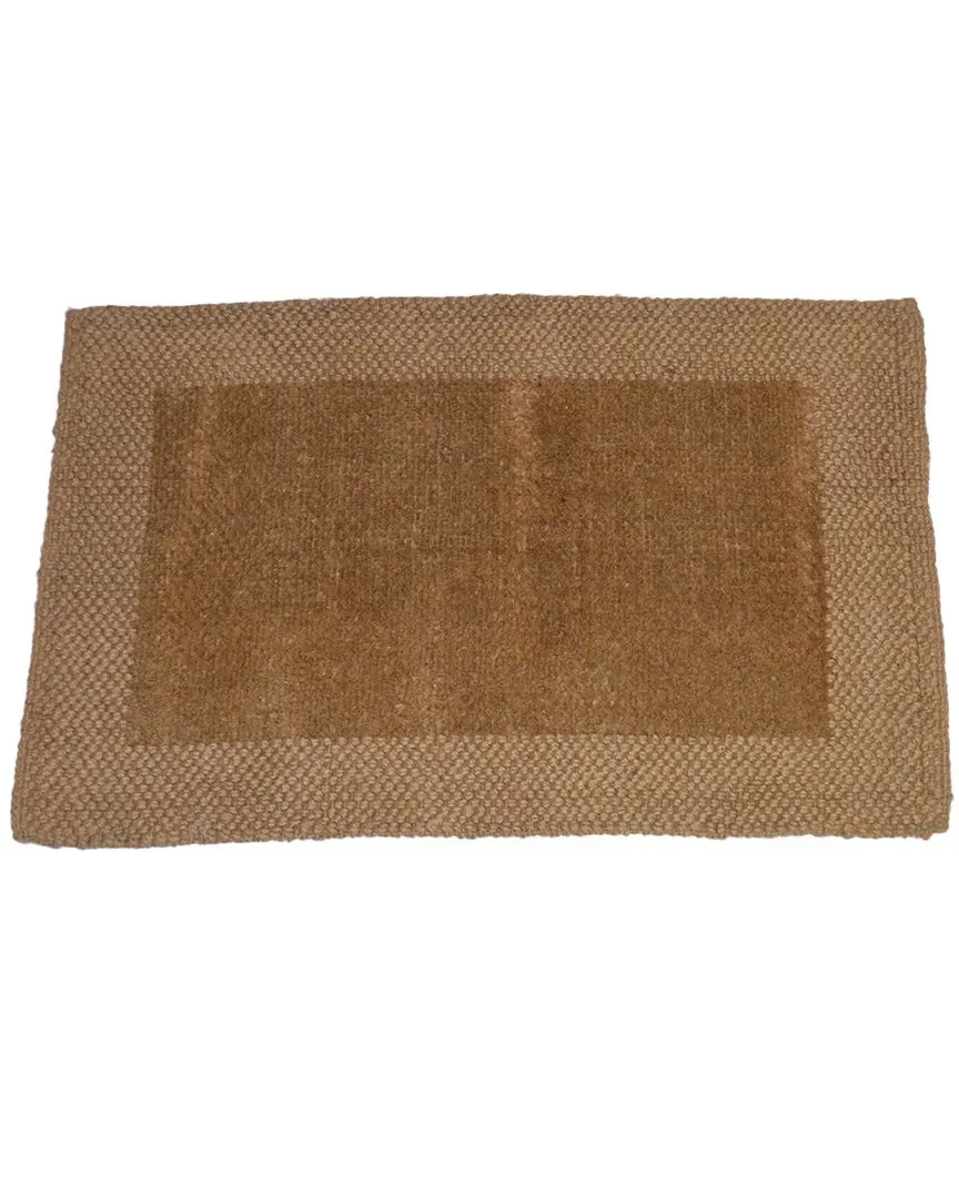 Jute Cut Pile Center Cut Rug - Natural