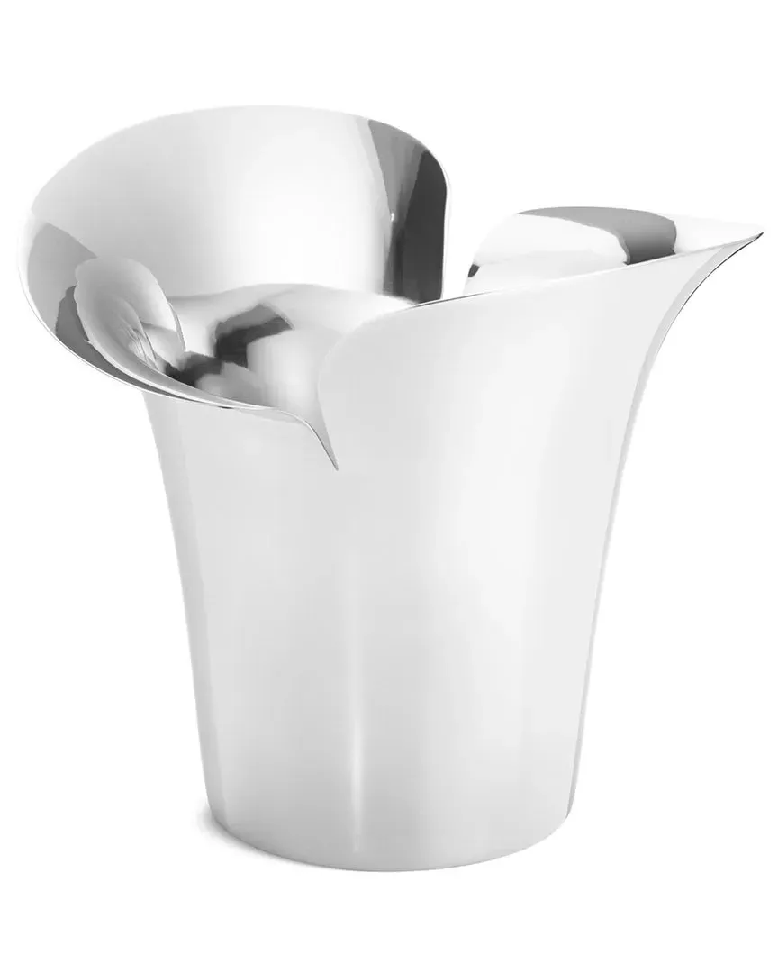 Bloom Botanica Small Flower Pot - Silver, Stainless Steel image