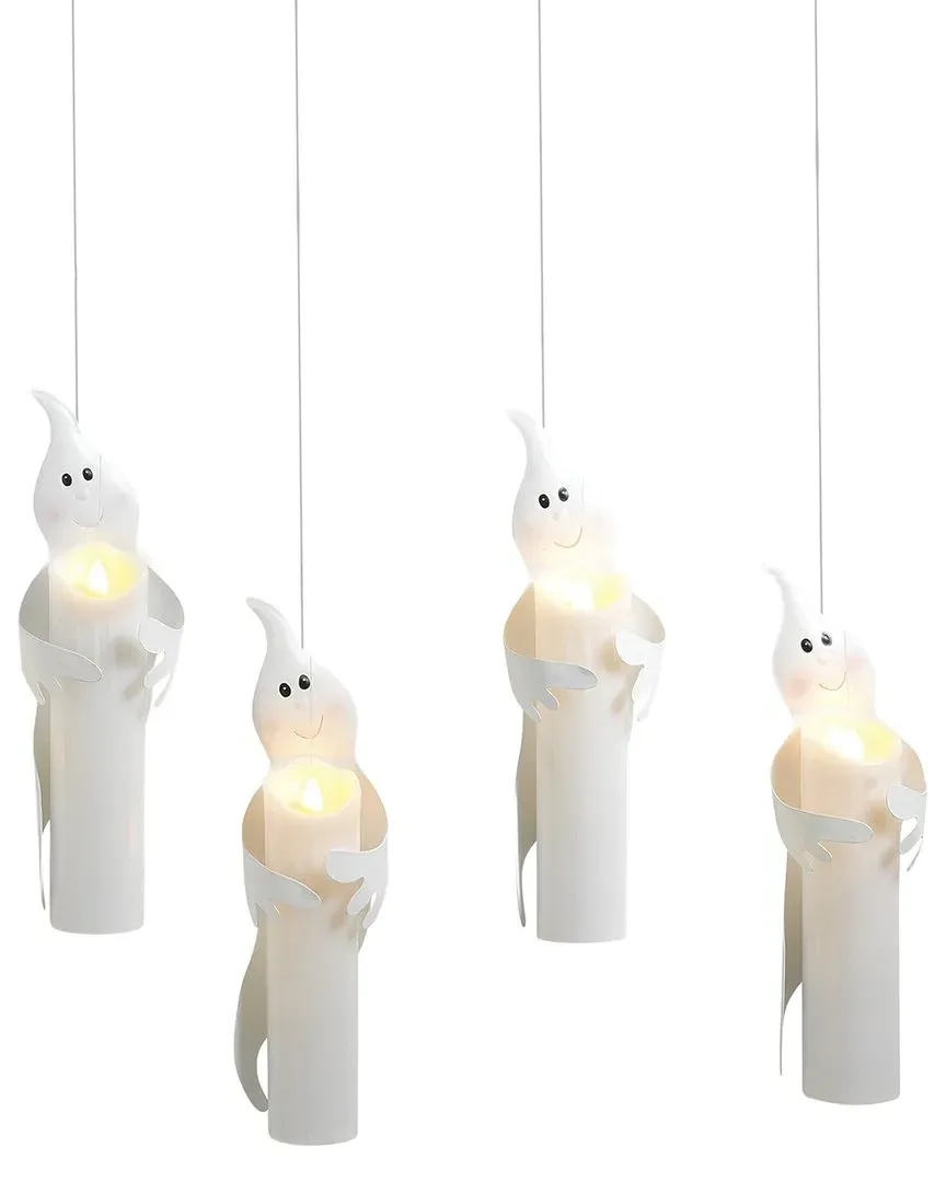 Everlasting Glow Set of 4 Battery Operated Candles - Ivory