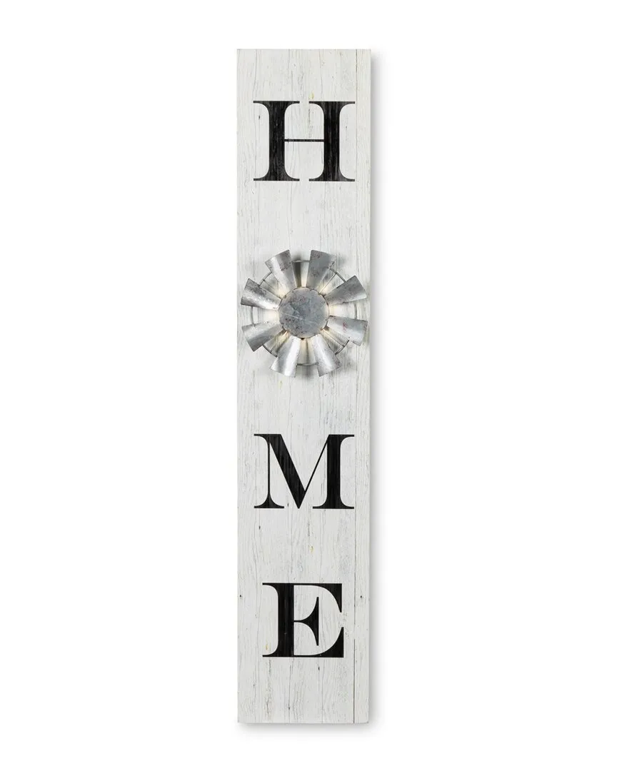 Gerson International 45.7in Welcome Porch Sign - White, Wood image