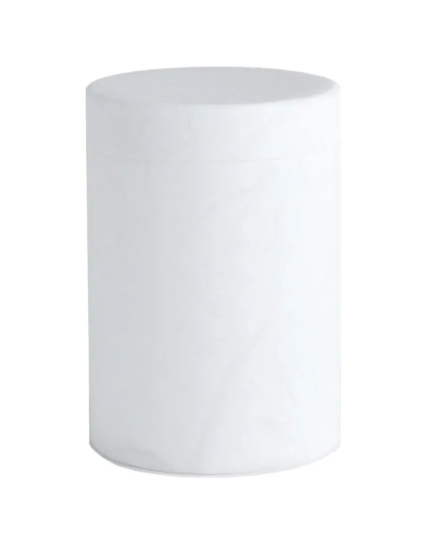 Cilindro Decorative Box - White, Alabaster image