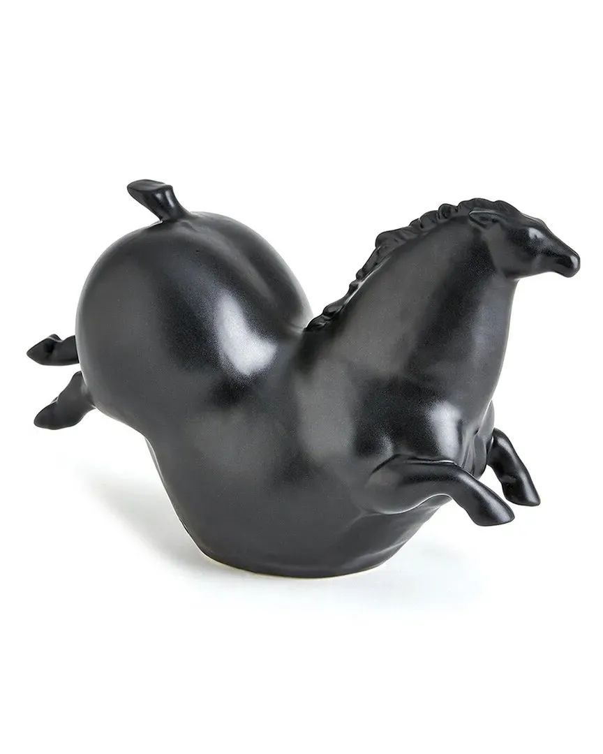 Friesian Horse Sculpture - Black, Ceramic image