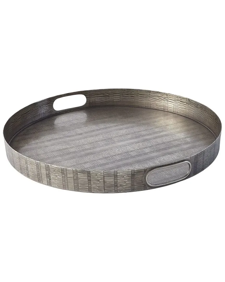 Kokoro Etched Round Tray - Nickel, Iron image