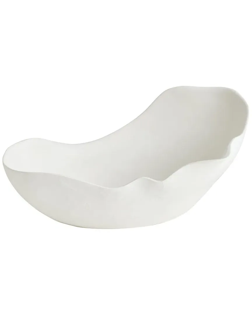 Medium Horn Bowl - White, Ceramic image