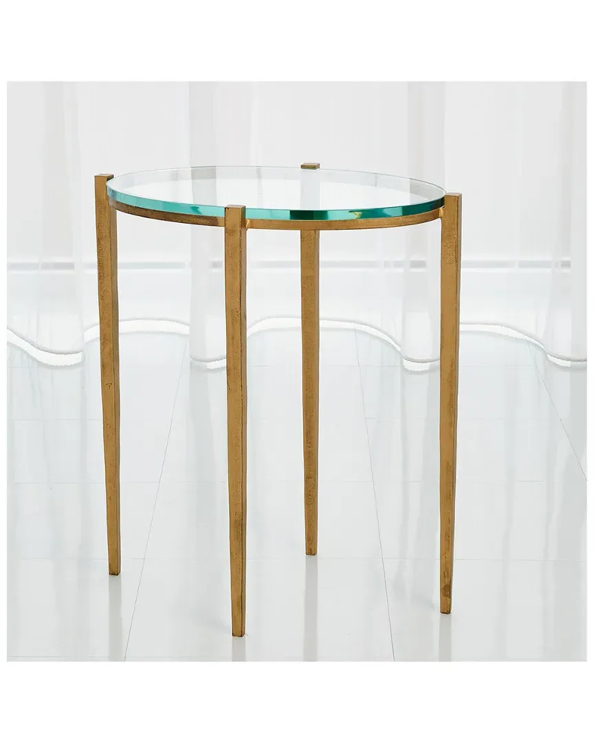 Petite Oval Accent Table - Gold image