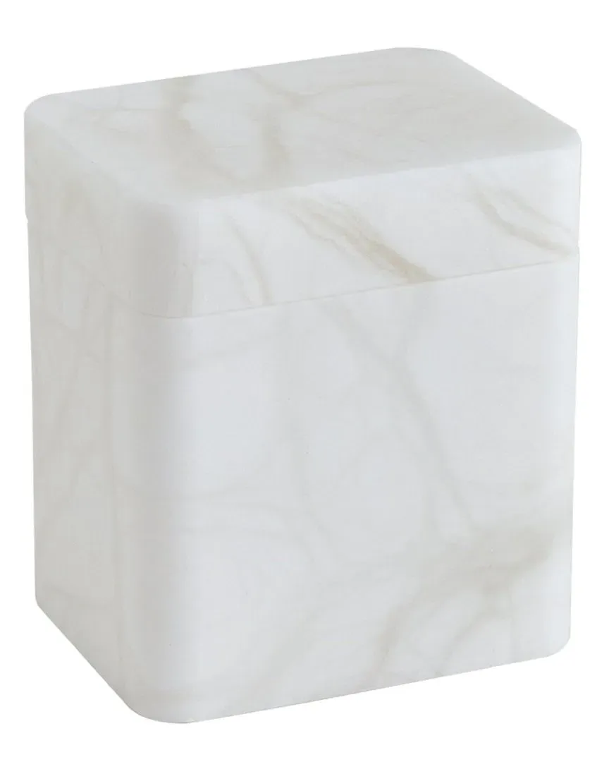 Raggio Rectangular Storage Box - White, Alabaster