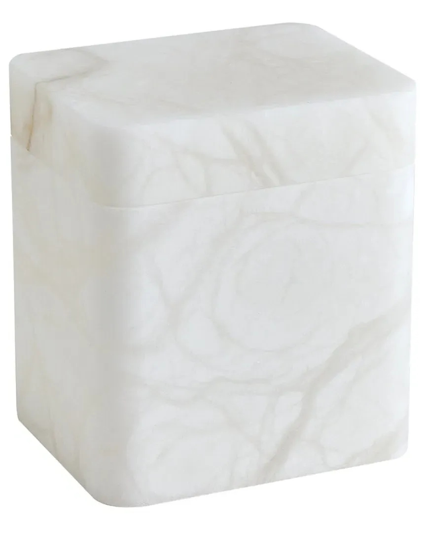 Raggio Rectangular Storage Box - White, Alabaster