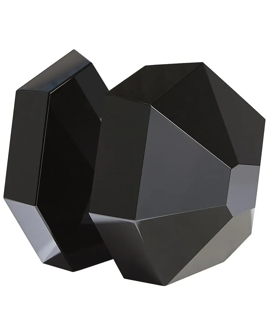 S/2 Crystal Bookends - Black image