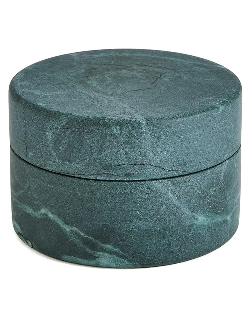 Small Cilindro Decorative Box - Black, Alabaster image