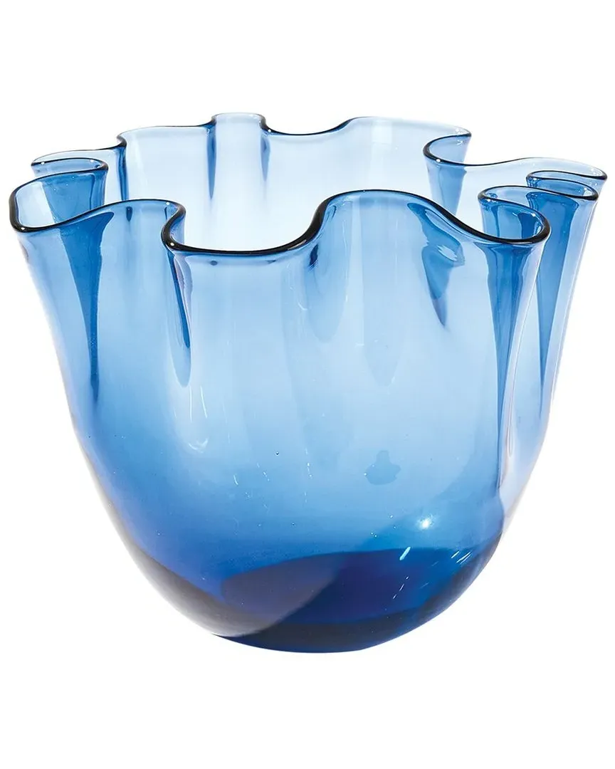 Small Handkerchief Vase - Blue, Art Glass image