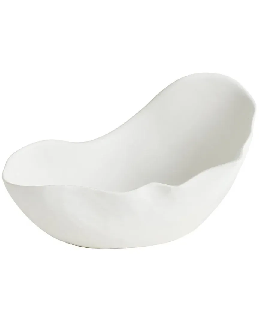 Small Horn Bowl - White, Ceramic image