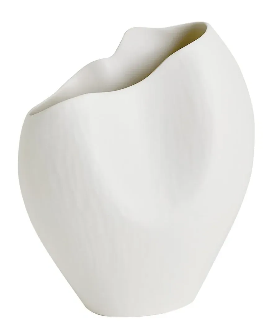 Small Horn Vase - White, Ceramic image