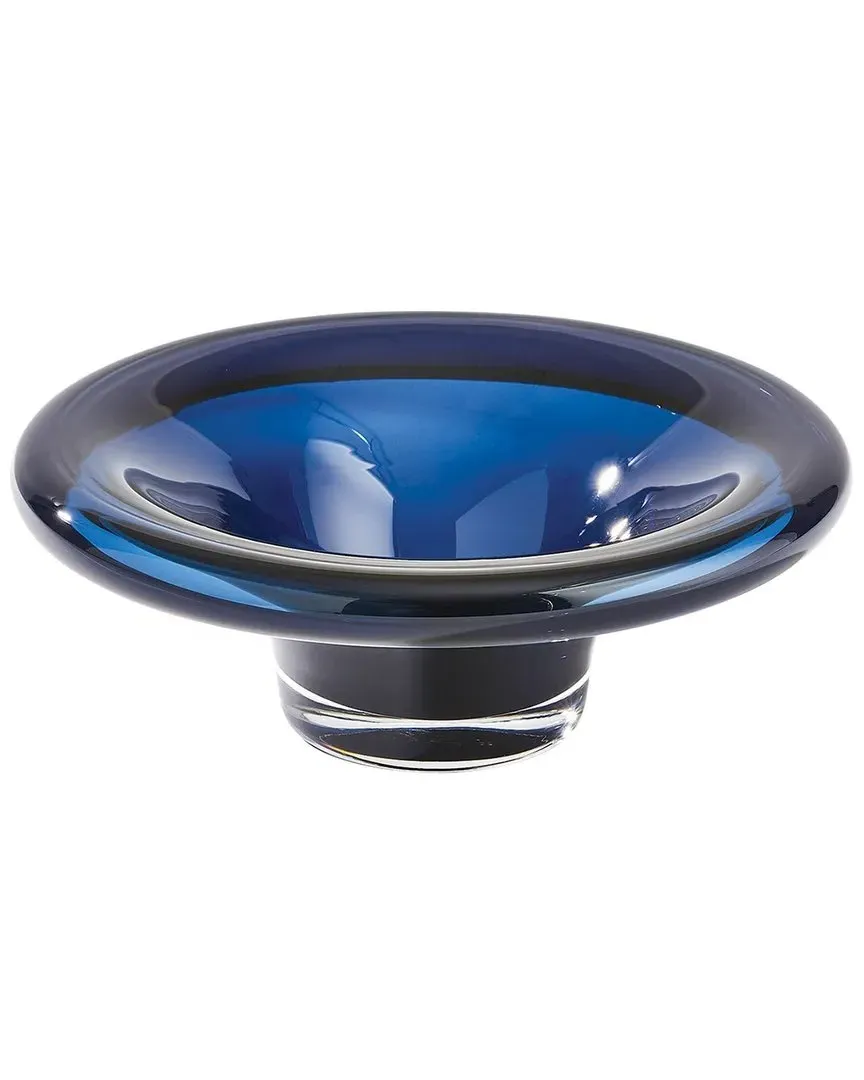 Small Tourneau Bowl - Blue, Art Glass image