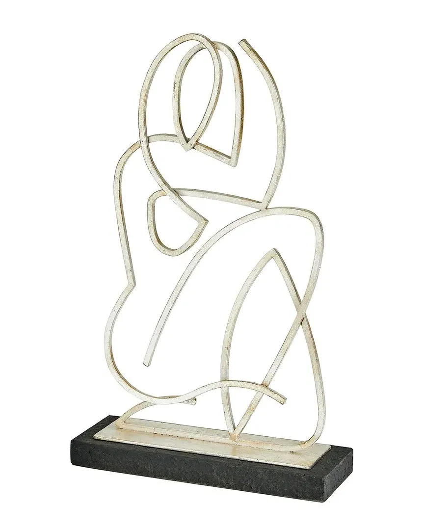 Wire Madonna Sculpture - Silver, Iron