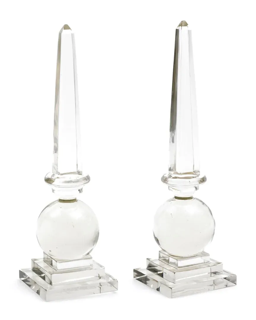 Cleopatra Set of Two Obelisks - Glass image