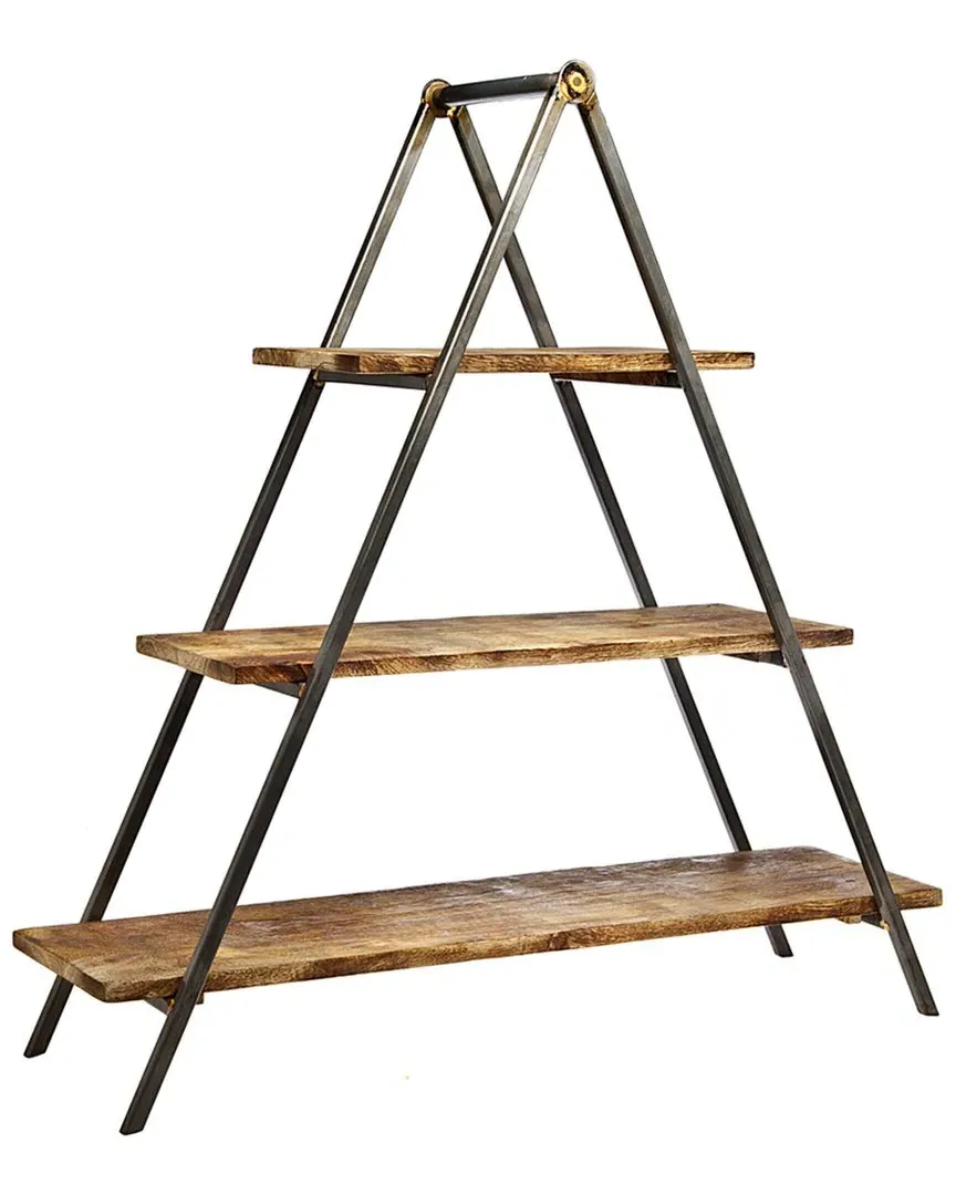 3 Tier Wood Serving Stand - Brown image