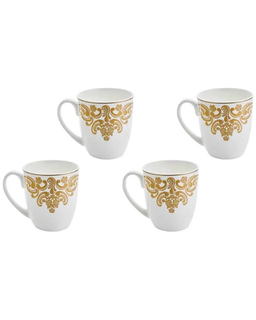 Baroque Mug Set - White, Bone China image