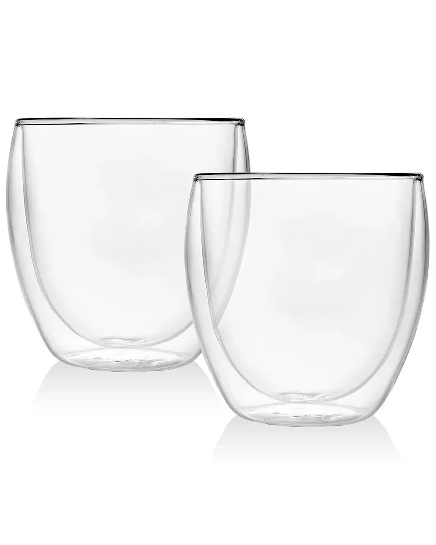 Clarent Double Walled Short Cups Set of 2 - Clear image