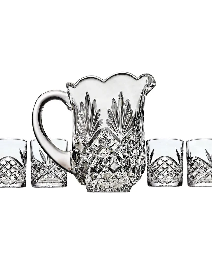 Dublin Crystal 5-Piece Pitcher & Glass Set - Clear