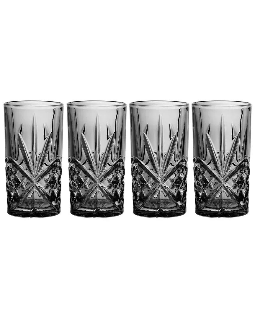 Dublin Midnight Set of 4 Highball Glasses - Crystal