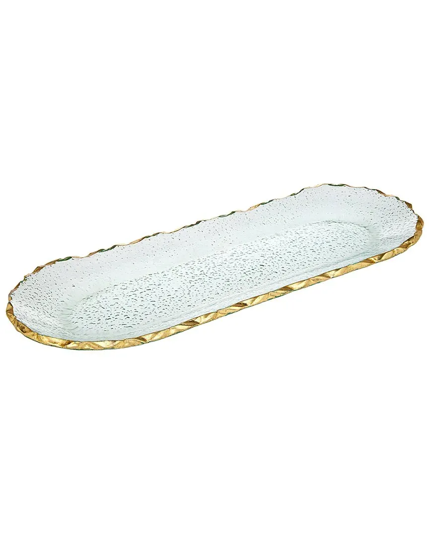 Harper Oval Serving Tray - Gold image
