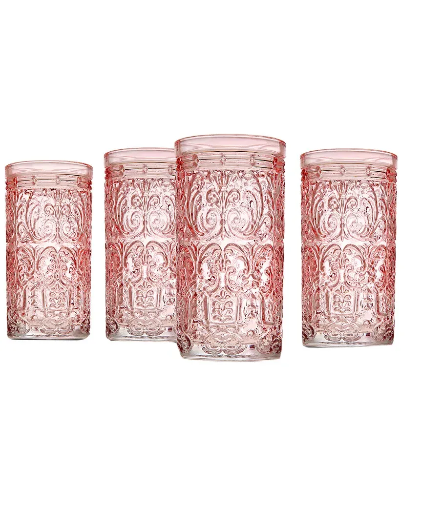 Jax Set of 4 Highball Glasses - Pink image