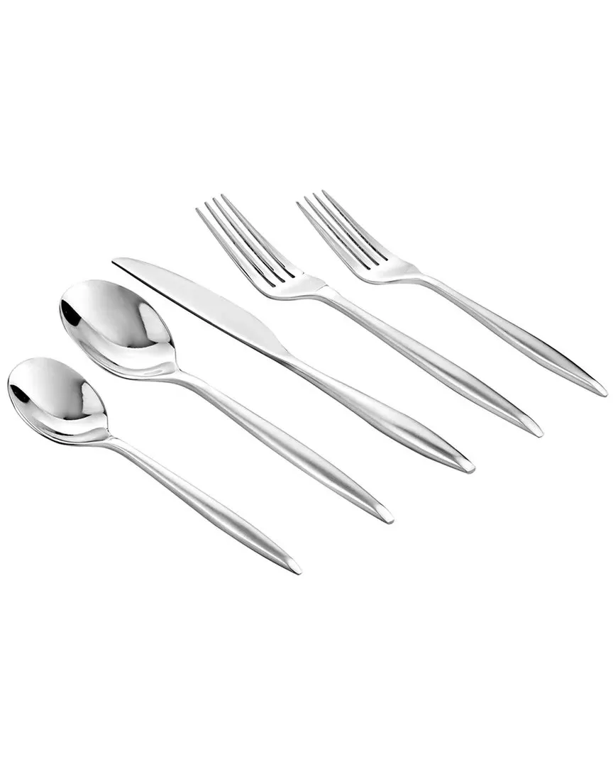 Milano Satin 20-Piece Flatware Set - Silver, Stainless Steel image