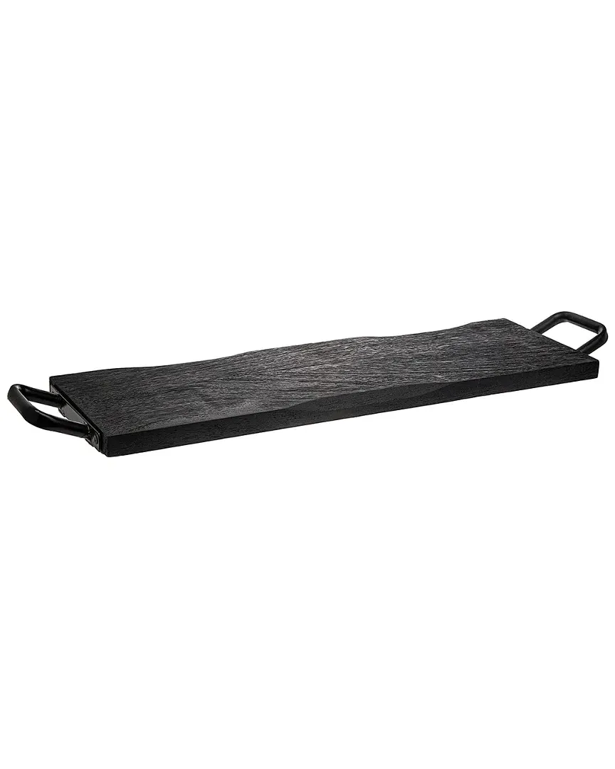 Orchard Serving Tray - Black, Mango Wood image