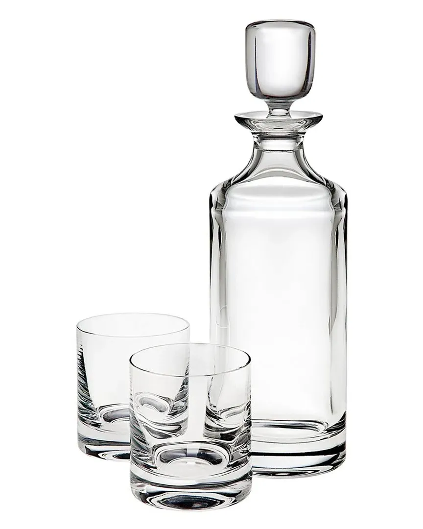 Pure 3-Piece Whiskey Decanter Set - Clear, Crystal image