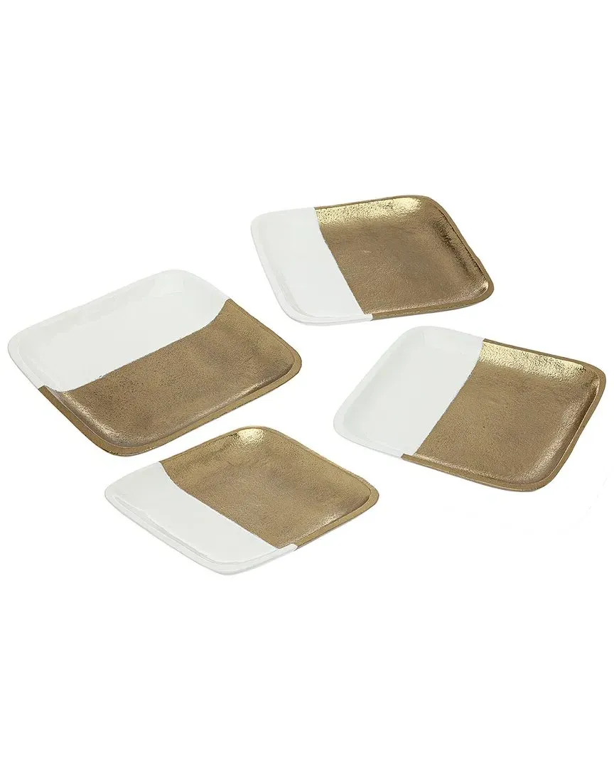 Rhone Set of 4 Dessert Plates - Gold, Stainless Steel image