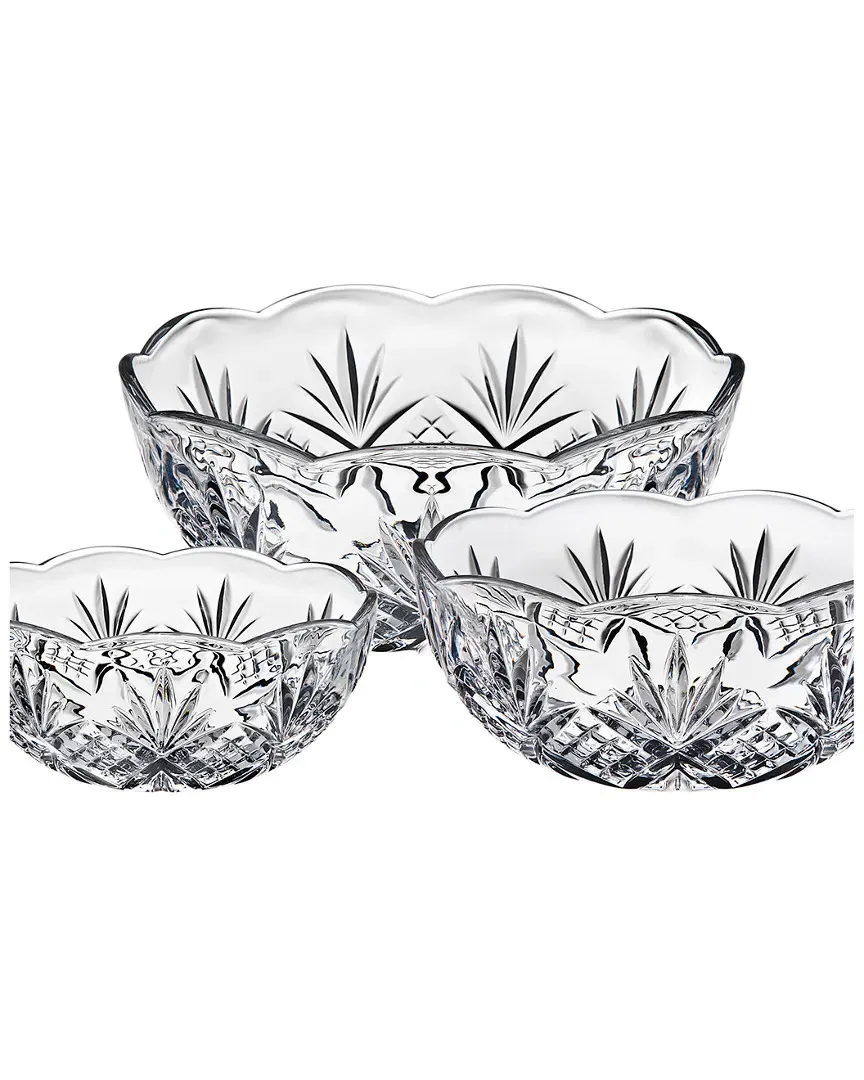 Set of 3 Serving Bowls - Dublin Cut Crystal image