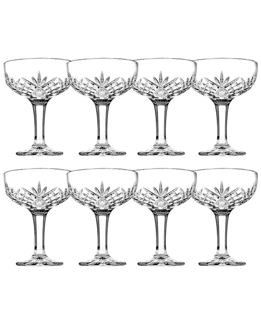 Set of 8 Dublin Champagne Coupes - Clear, Crystal image