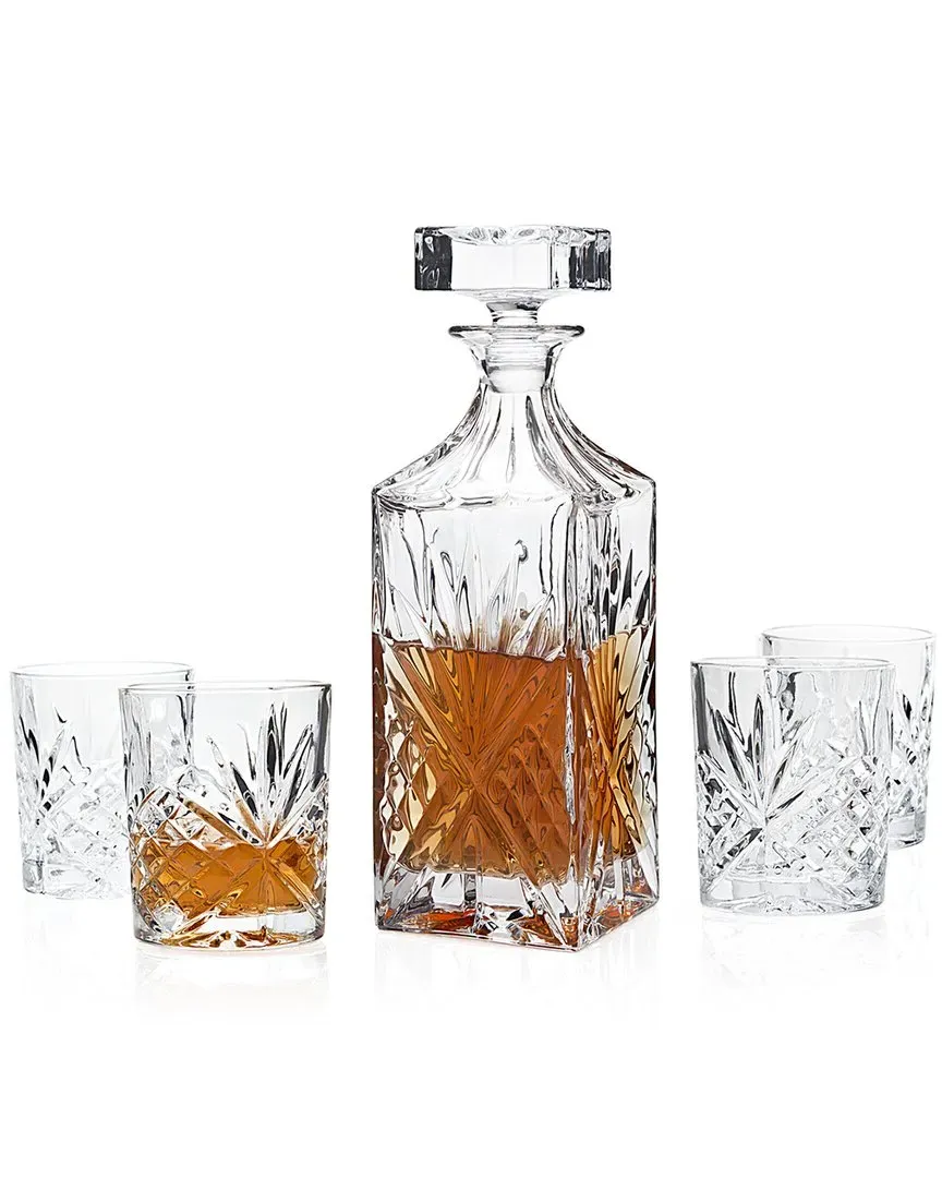 Wales 5Pc Whiskey Set - Clear, Crystal image