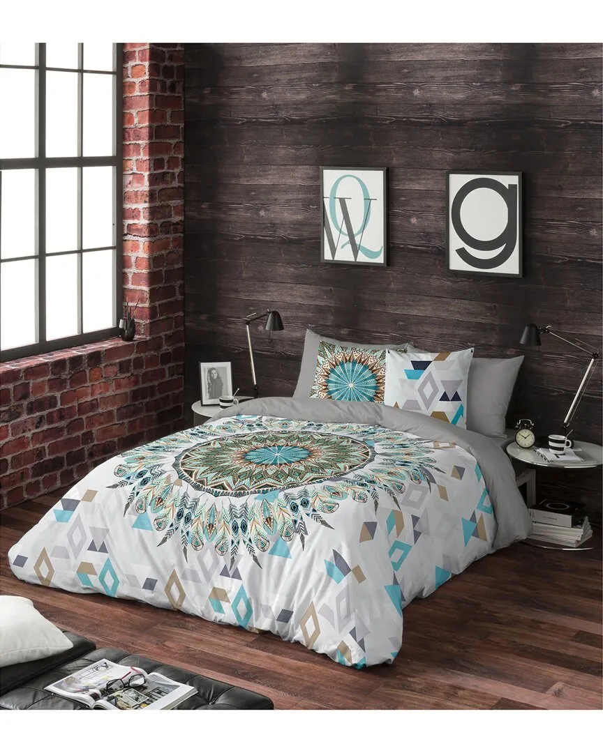 200 Thread Count Esma Twin Duvet Cover Set - Blue