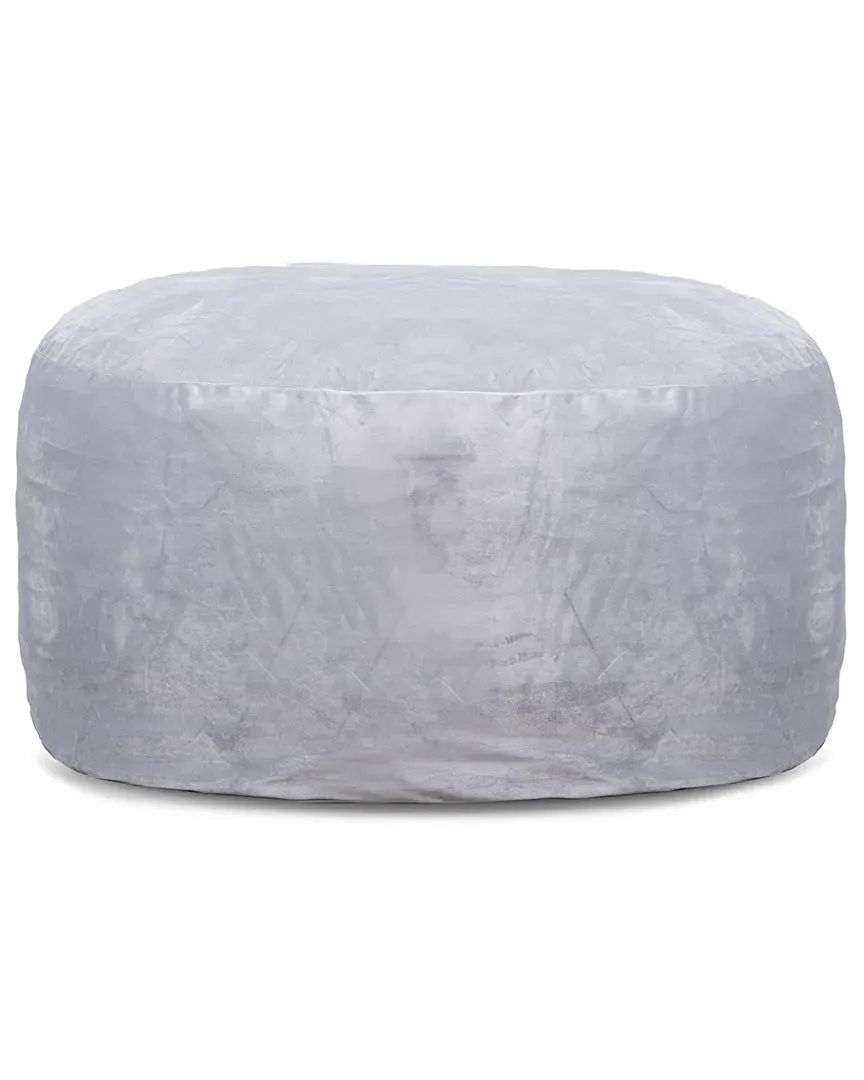 Ava 4Ft Bean Bag Chair - Grey, Velvet image