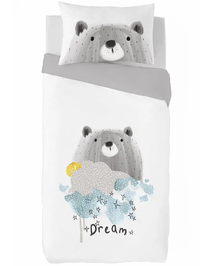 Bear Dream Twin Duvet Cover Set - Multicolor, Cotton