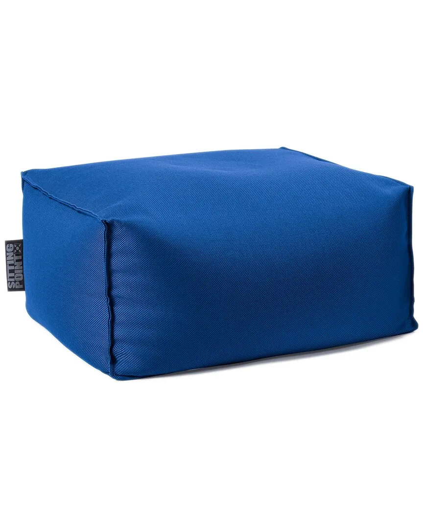 Chamonix Outdoor Ottoman Pouf - Blue, Olefin