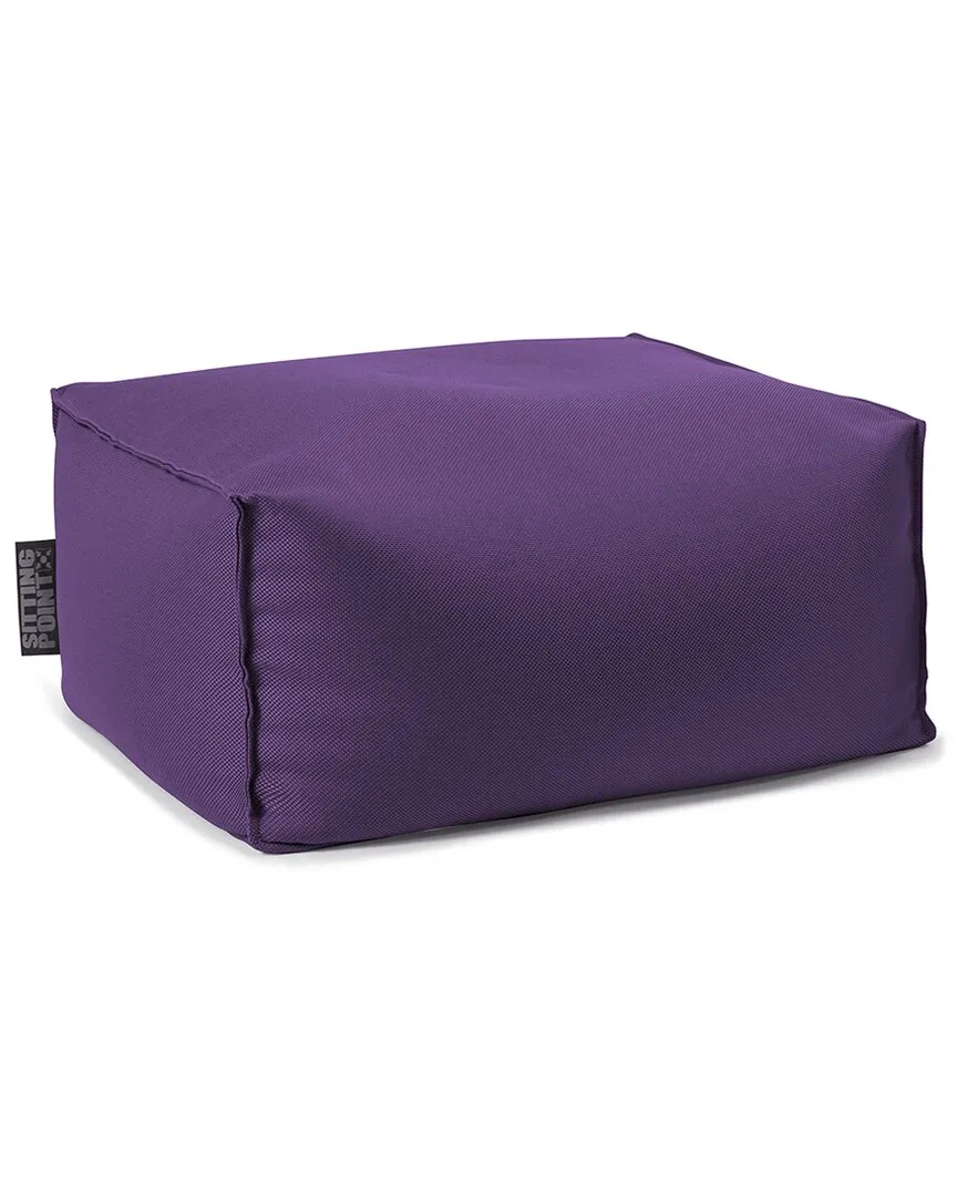 Chamonix Outdoor Ottoman Pouf - Purple, Olefin