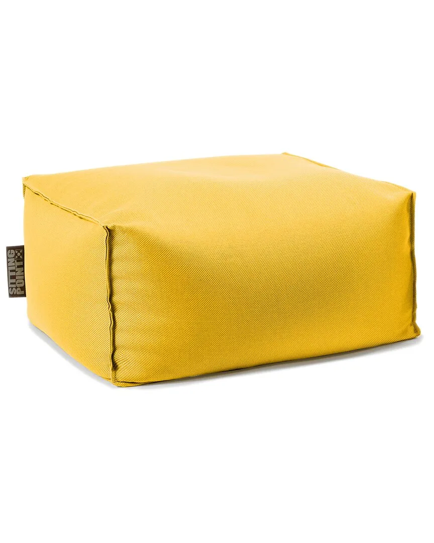 Chamonix Outdoor Ottoman Pouf - Yellow, Olefin