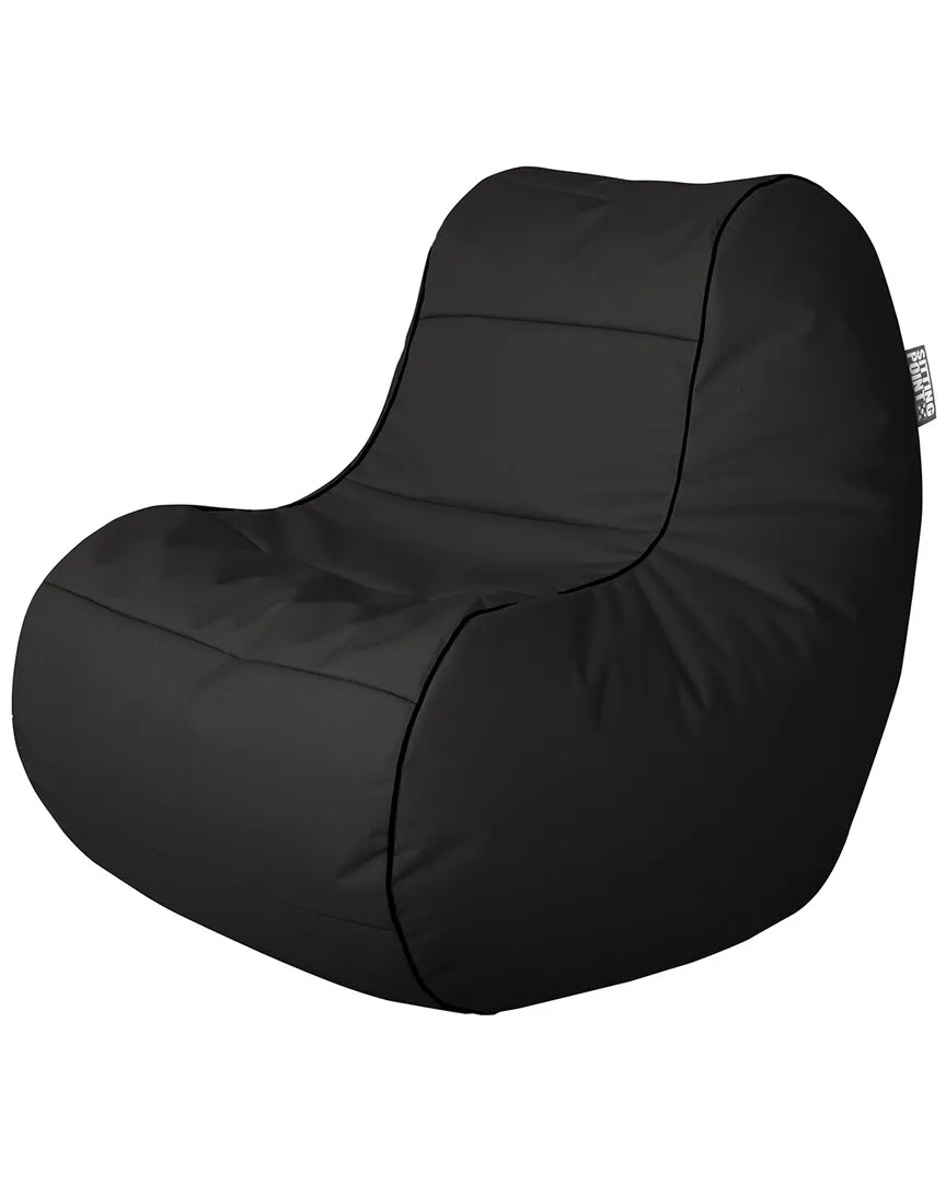 Chillybean Bean Bag Chair - Black, Oxford Fabric image