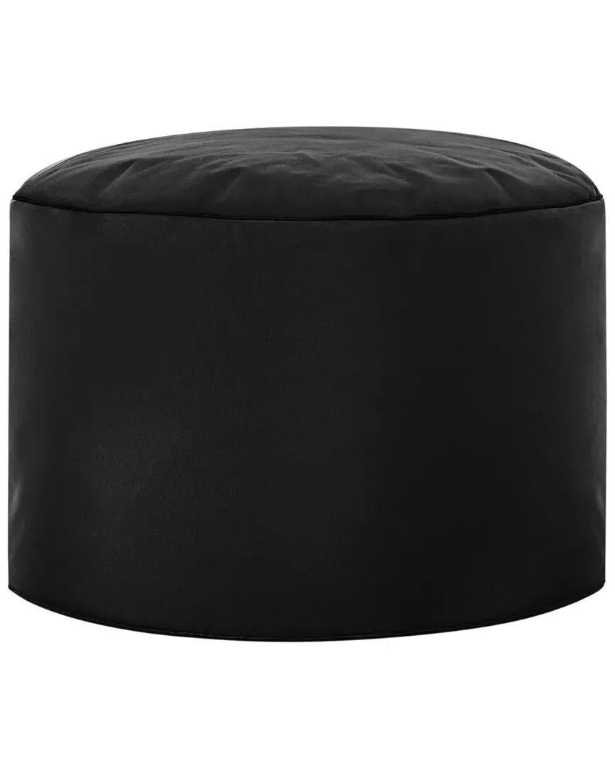 Dotcom Brava Pouf Ottoman - Black, Oxford Fabric image